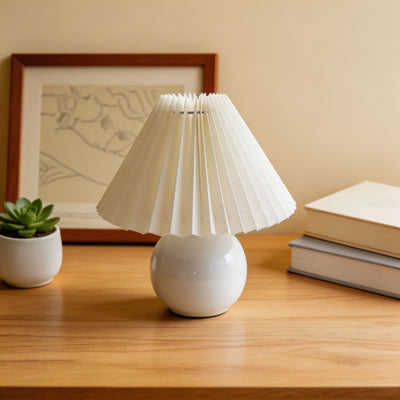 CeramicAura | Elegant Vintage Table Lamp with E27 LED Bulb for Bedroom and Living Room 6