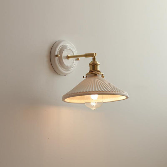 CeramicBrass | Elegant Vintage Wall Sconce Light for Living Spaces 0