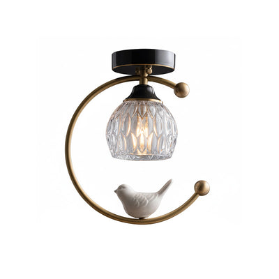 Ceramic Aura | Elegant Modern Flush Mount Ceiling Light Fixture 0