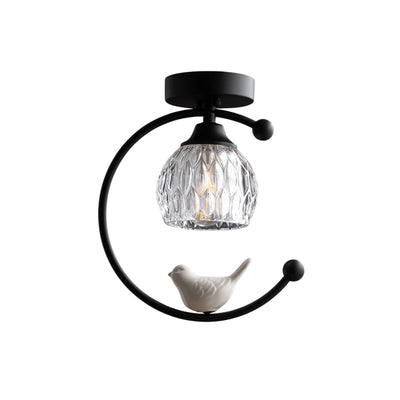 Ceramic Aura | Elegant Modern Flush Mount Ceiling Light Fixture 11
