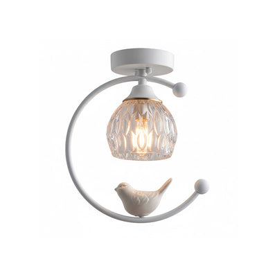 Ceramic Aura | Elegant Modern Flush Mount Ceiling Light Fixture 12