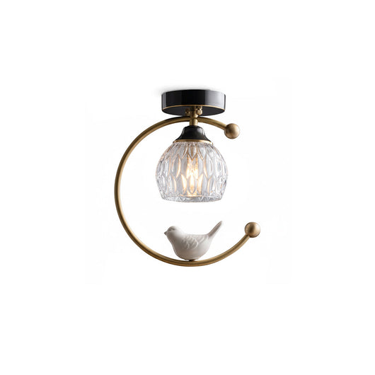 Ceramic Aura | Elegant Modern Flush Mount Ceiling Light Fixture 1