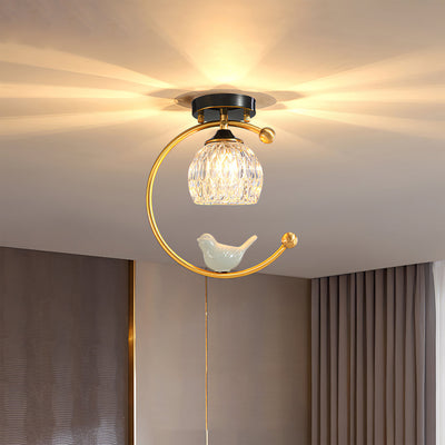 Ceramic Aura | Elegant Modern Flush Mount Ceiling Light Fixture 2