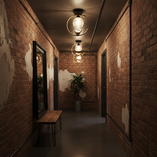Ceramic Aura | Elegant Modern Flush Mount Ceiling Light Fixture