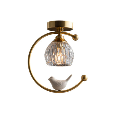 Ceramic Aura | Elegant Modern Flush Mount Ceiling Light Fixture 9
