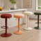 Cylindrical Bar Stool | Carbon Steel Frame | Height Adjustable & Swivel | Kitchen & Dining Room
