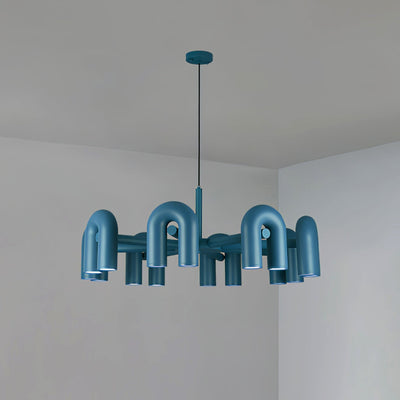 CircusAura | Elegant Modern Chandelier Light with Unique Glass Design + Energy Efficient 17