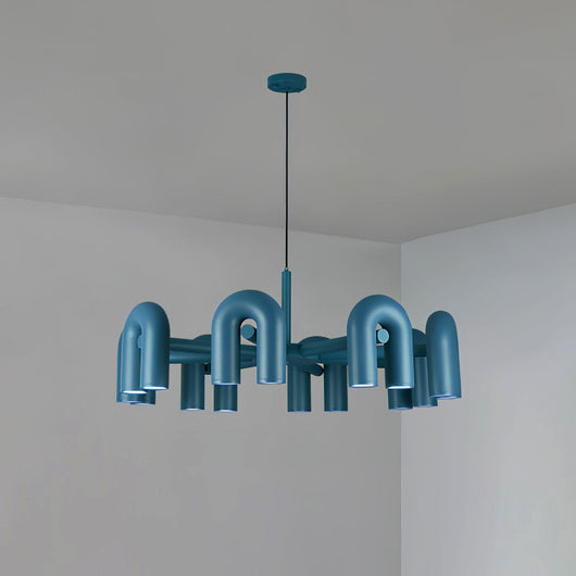 CircusAura | Elegant Modern Chandelier Light with Unique Glass Design + Energy Efficient 17