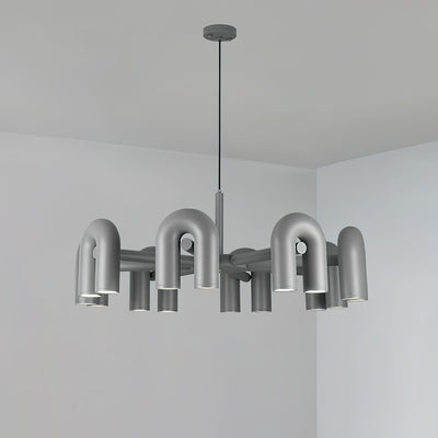 CircusAura | Elegant Modern Chandelier Light with Unique Glass Design + Energy Efficient 18
