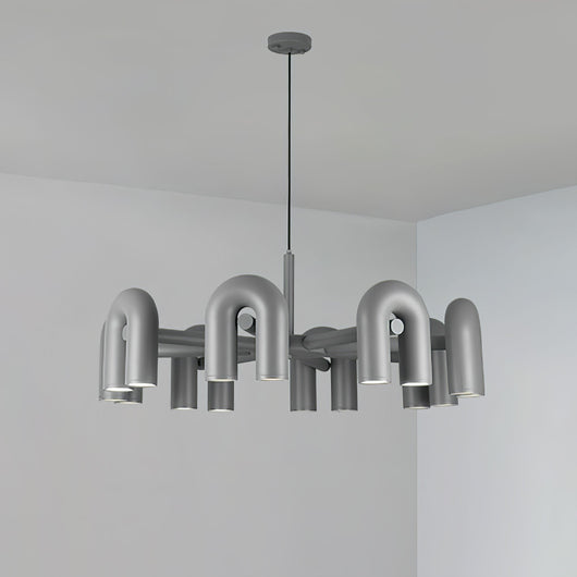 CircusAura | Elegant Modern Chandelier Light with Unique Glass Design + Energy Efficient 18