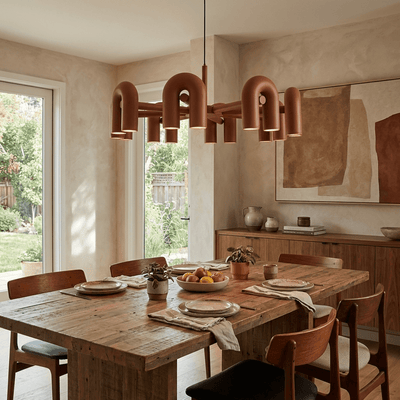 CircusAura | Elegant Modern Chandelier Light with Unique Glass Design + Energy Efficient 3