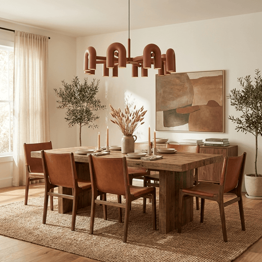 CircusAura | Elegant Modern Chandelier Light with Unique Glass Design + Energy Efficient 5