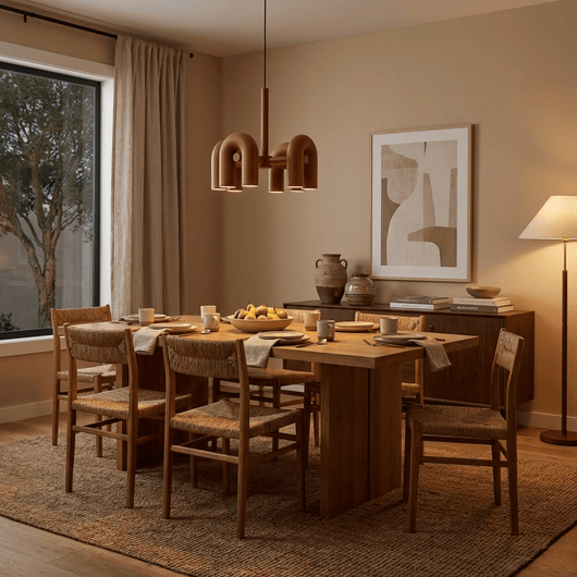 CircusAura | Elegant Modern Chandelier Light with Unique Glass Design + Energy Efficient 6