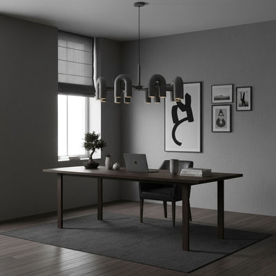 CircusAura | Elegant Modern Chandelier Light with Unique Glass Design + Energy Efficient 8