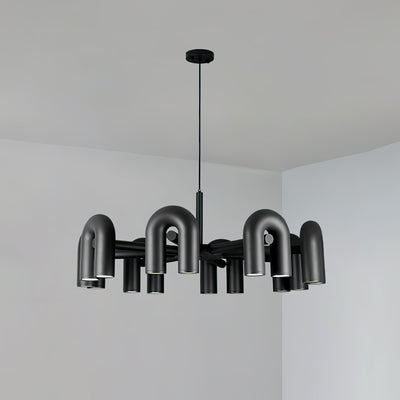 CircusAura | Elegant Modern Chandelier Light with Unique Glass Design + Energy Efficient 9