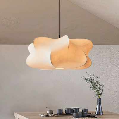 CocoonLight | Elegant Silk Hanging Pendant Light Fixture for Modern Interiors 5