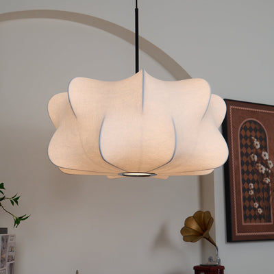 CocoonLight | Elegant Silk Hanging Pendant Light Fixture for Modern Interiors 6