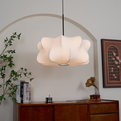 CocoonLight | Elegant Silk Hanging Pendant Light Fixture for Modern Interiors 7