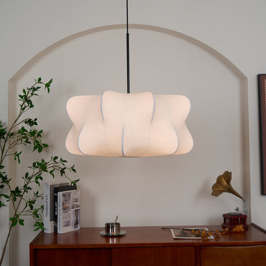 CocoonLight | Elegant Silk Hanging Pendant Light Fixture for Modern Interiors 8