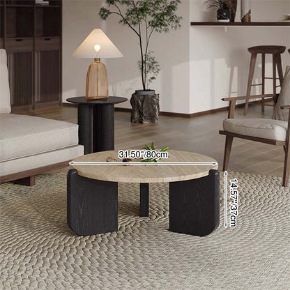 Coffee Table | Sintered Stone Top | Solid Wood Base | Modern Minimalist Design for Living Room 4