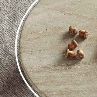 Coffee Table | Sintered Stone Top | Solid Wood Base | Modern Minimalist Design for Living Room