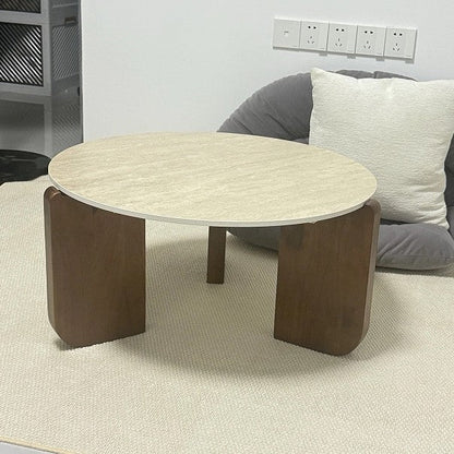 Coffee Table | Sintered Stone Top | Solid Wood Base | Modern Minimalist Design for Living Room 6