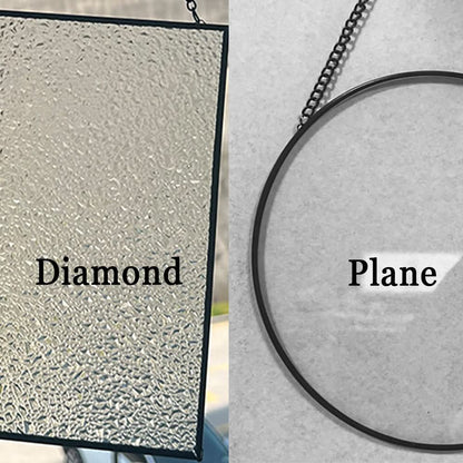 Floral Cross Sacred Garden Stained Glass Suncatcher