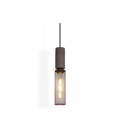 Concrete Pendant Light for Modern Industrial Decor Adjustable Height 1