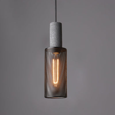 Concrete Pendant Light for Modern Industrial Decor Adjustable Height 7