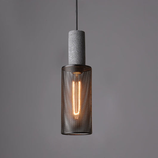 Concrete Pendant Light for Modern Industrial Decor Adjustable Height 7
