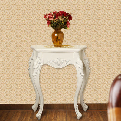 Console Table | European Style with Arc Carved Legs | Durable Pine & Nano Resin | Elegant Entryway Furniture 11
