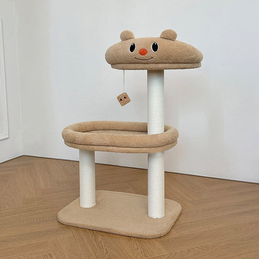 CreativePaws | Modern Cat Tree with Plush Velvet and Durable Paper Rope for Indoor Cats 0