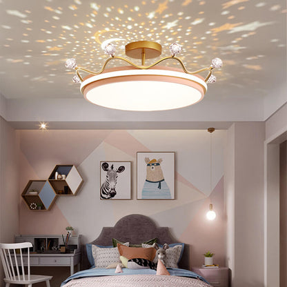 CrownAura | Stylish Adjustable Kids Semi-Flush Mount Ceiling Light 1