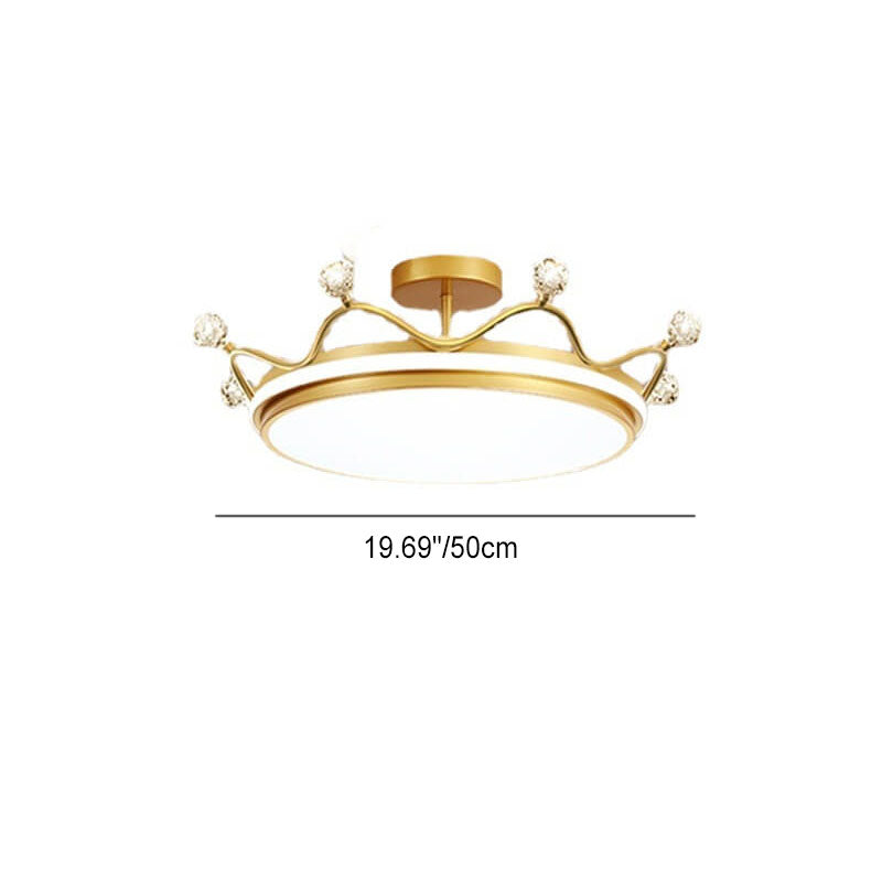 CrownAura | Stylish Adjustable Kids Semi-Flush Mount Ceiling Light 6