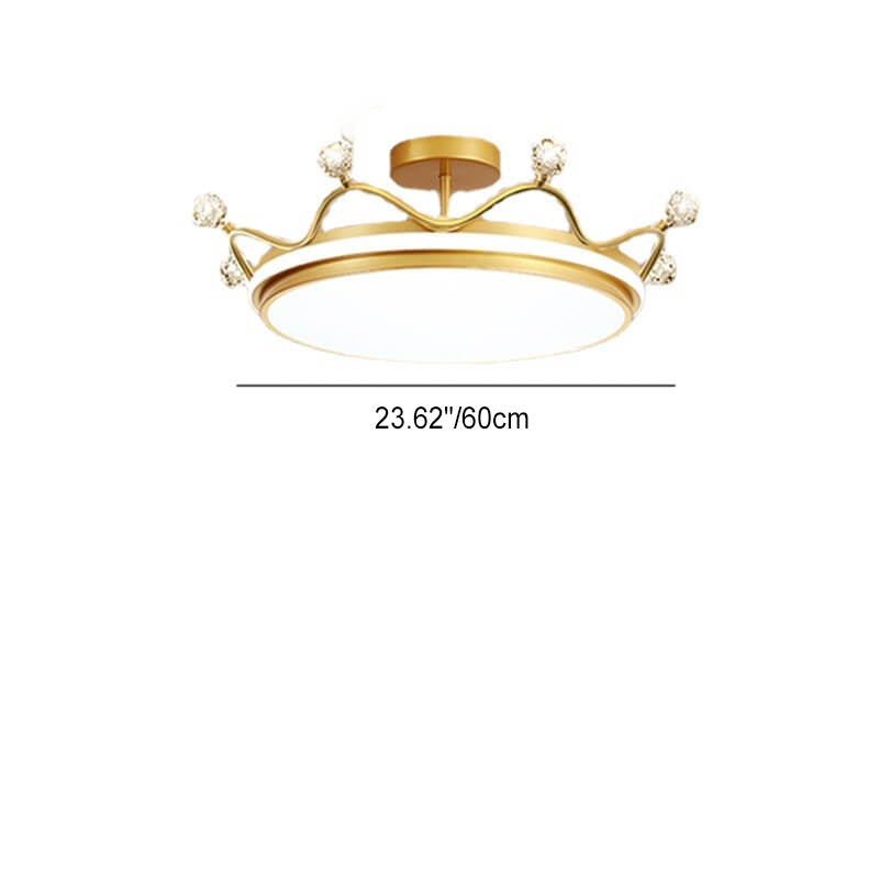 CrownAura | Stylish Adjustable Kids Semi-Flush Mount Ceiling Light 7