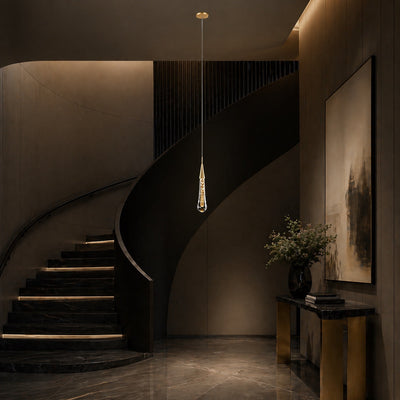 CrystalAura | Elegant Modern Crystal Chandelier with Gold Finish 0
