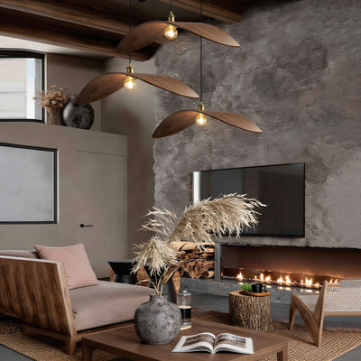 CurveWood | Elegant Sculptural Wood Pendant Light for Kitchen and Dining Spaces 4