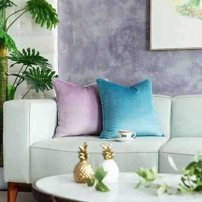 Cushion Cover Set | Luxurious Velvet Material | Soft Texture | Elegant Design | Living Room Decor 1