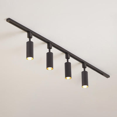 CylinderGlow | Modern Adjustable LED Track Light Fixture in Sleek Aluminum 12