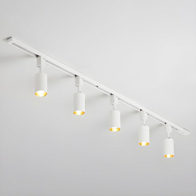 CylinderGlow | Modern Adjustable LED Track Light Fixture in Sleek Aluminum 13