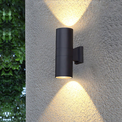 Cylindrical Aura | Modern Waterproof Outdoor Wall Light Fixture 2