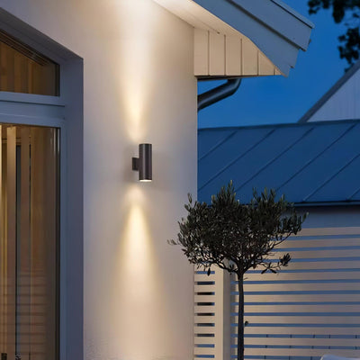 Cylindrical Aura | Modern Waterproof Outdoor Wall Light Fixture 8