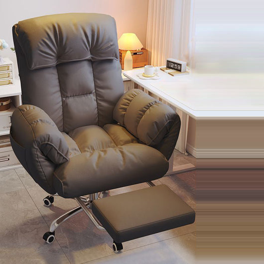 Desk Chair | Fabric & Stainless Steel | Adjustable Backrest & Swivel Base | Home Office 13