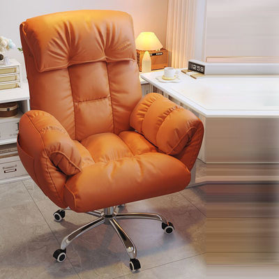 Desk Chair | Fabric & Stainless Steel | Adjustable Backrest & Swivel Base | Home Office 17