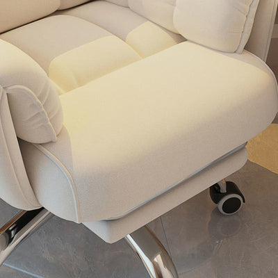 Desk Chair | Fabric & Stainless Steel | Adjustable Backrest & Swivel Base | Home Office 6