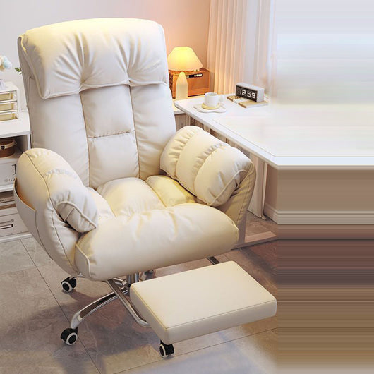 Desk Chair | Fabric & Stainless Steel | Adjustable Backrest & Swivel Base | Home Office 9