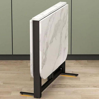 Dining Table Set - Modern Foldable MDF with Iron Base | Space-Saving Design for Dining Room or Kitchen 8