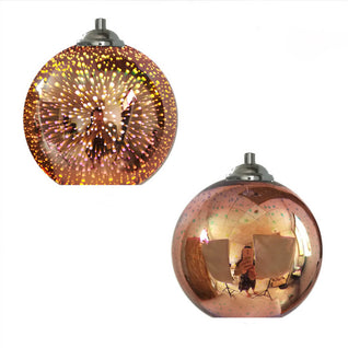 Dome Pendant Light | Colorful Glass Shade | Modern Design for Living Room