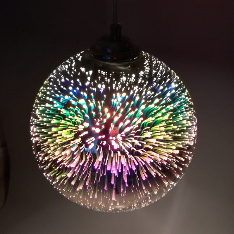Dome Pendant Light | Colorful Glass Shade | Modern Design for Living Room 12