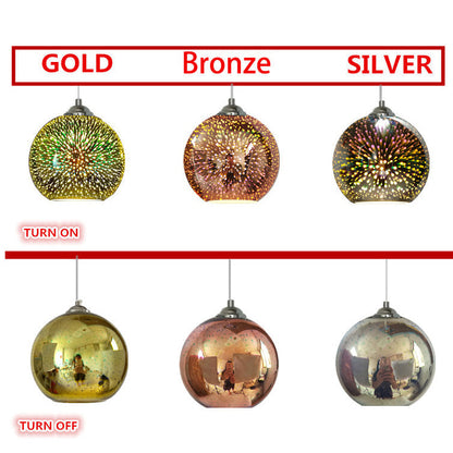 Dome Pendant Light | Colorful Glass Shade | Modern Design for Living Room 6